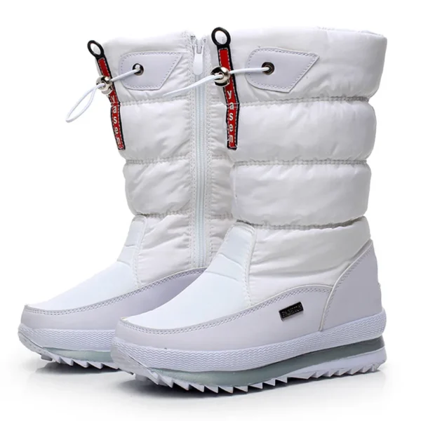 2025 Women's Snow Boots – Waterproof, Non-Slip, Plush Fur Mid-Calf Winter Platform Boots - Image 7