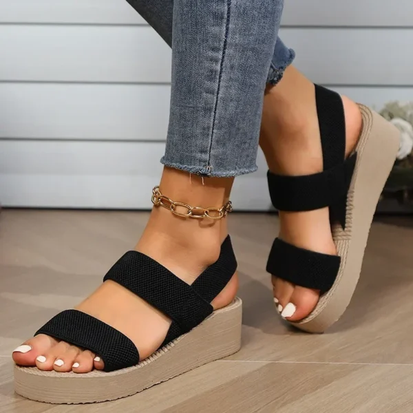 Women's Fashion Wedge Sandals – Non-Slip, Platform, Ankle Strap Slingback - Image 5