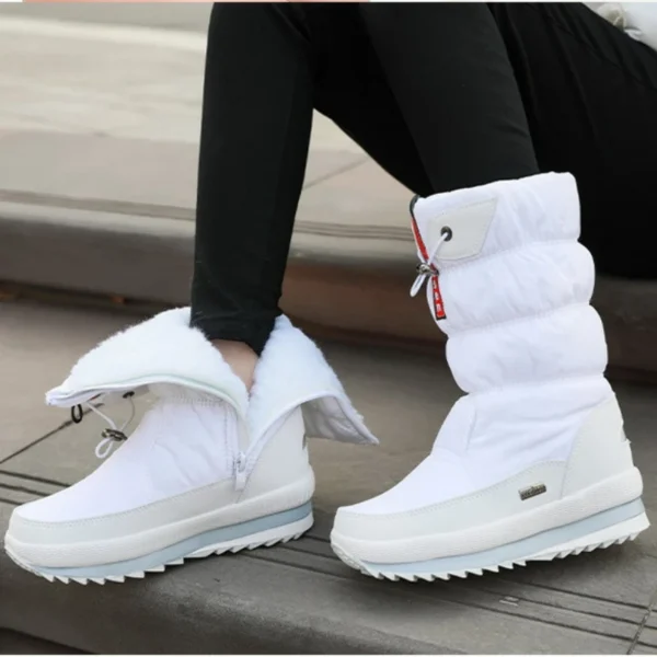 2025 Women's Snow Boots – Waterproof, Non-Slip, Plush Fur Mid-Calf Winter Platform Boots - Image 16