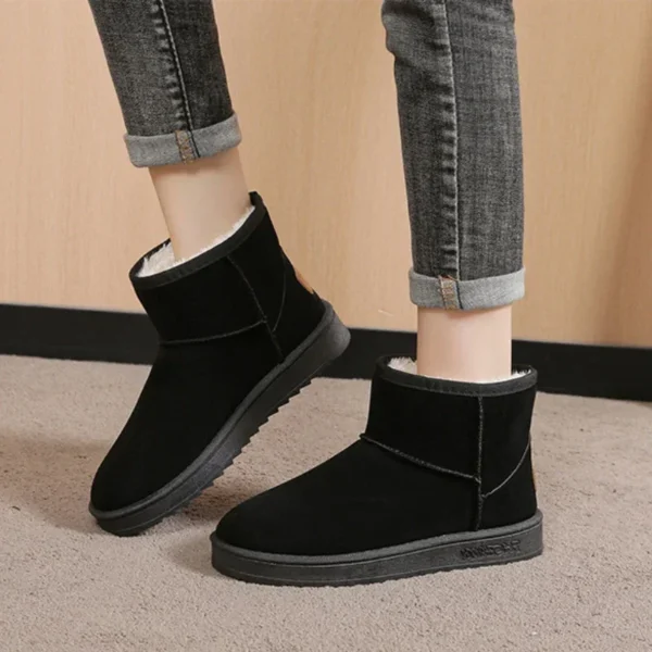 2025 best Fashion Women’s Platform Snow Boots – Fur Ankle Boots, Non-Slip, Casual Cotton Shoes - Image 4