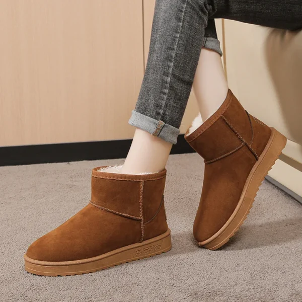 2025 best Fashion Women’s Platform Snow Boots – Fur Ankle Boots, Non-Slip, Casual Cotton Shoes - Image 14