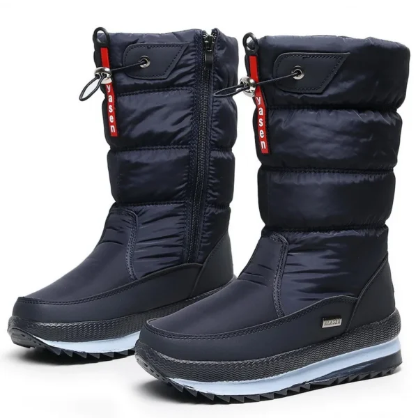 2025 Women's Snow Boots – Waterproof, Non-Slip, Plush Fur Mid-Calf Winter Platform Boots - Image 10