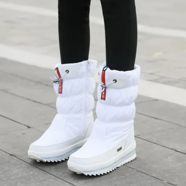 2025 Women's Snow Boots – Waterproof, Non-Slip, Plush Fur Mid-Calf Winter Platform Boots - Image 2