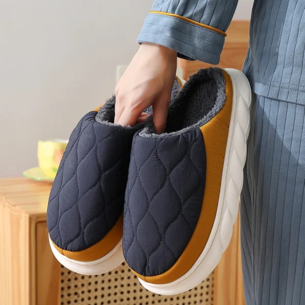 Winter Warm Home Slippers – Non-Slip, Plush, Soft Sole, Unisex, Plus Size - Image 12