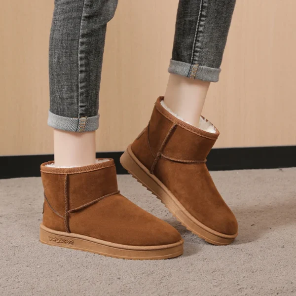 2025 best Fashion Women’s Platform Snow Boots – Fur Ankle Boots, Non-Slip, Casual Cotton Shoes - Image 16