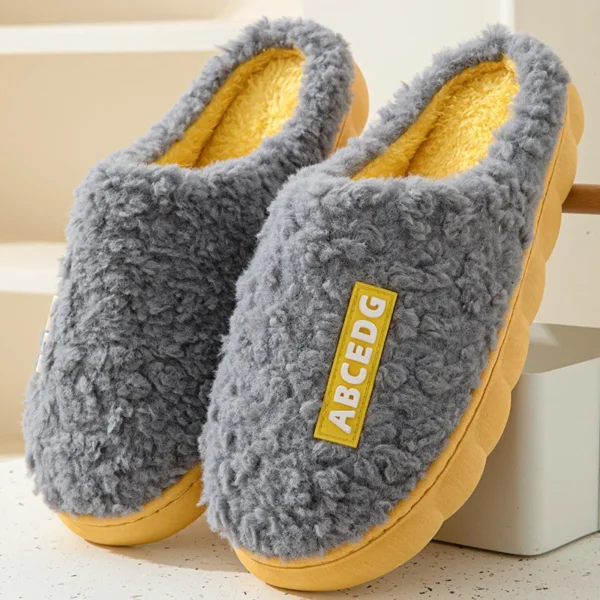 Winter Warm Slippers – Non-Slip, Plush, Soft Sole, Unisex Indoor Comfort - Image 2