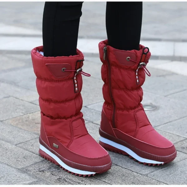 2025 Women's Snow Boots – Waterproof, Non-Slip, Plush Fur Mid-Calf Winter Platform Boots - Image 19