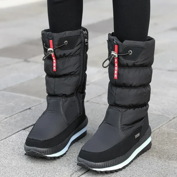 2025 Women's Snow Boots – Waterproof, Non-Slip, Plush Fur Mid-Calf Winter Platform Boots - Image 4