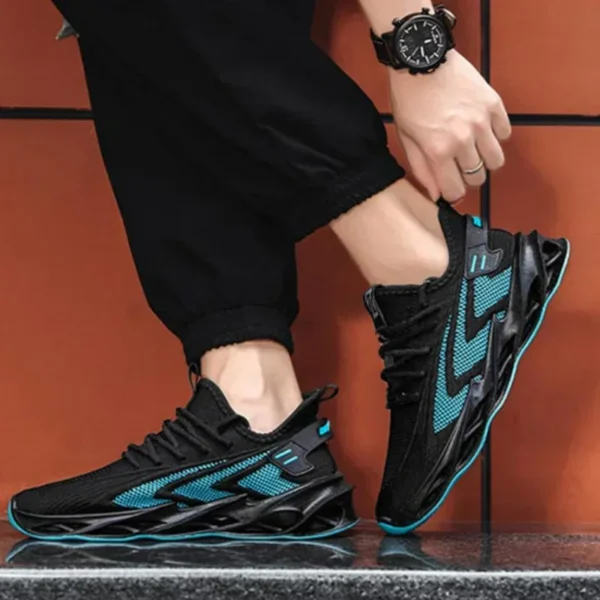 Men's Breathable Sneakers – Fashionable, Non-Slip, Lightweight Outdoor Running Shoes - Image 3